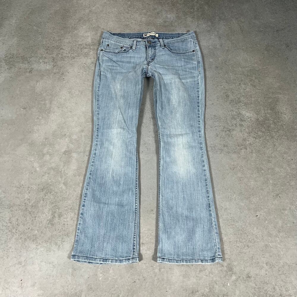 Levi's 524 Too Superlow Bootcut Jeans Low Rise Blue Stretch Womens Size: 9